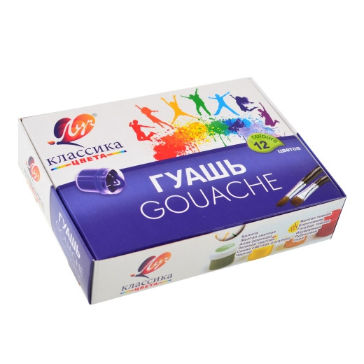 

Гуашь "Классика" 12 цветов по 20 мл 19С1277-08 (230298)