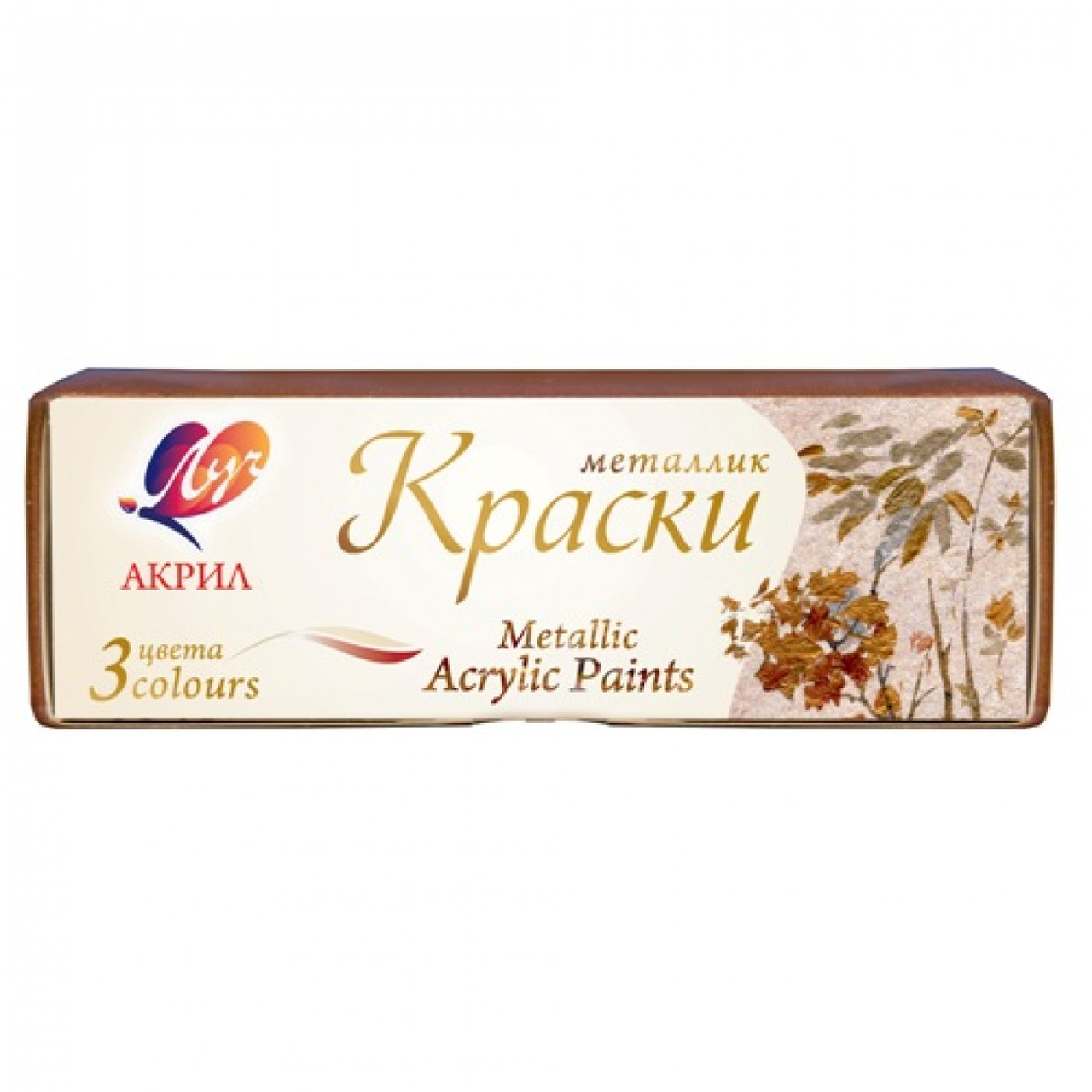 

Краски акриловые металлик 3 цвета по 15 мл 22С1414-08 (350916)