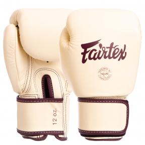 

Перчатки боксерские кожаные на липучке FAIRTEX BGV16 (р-р 14oz, белый)