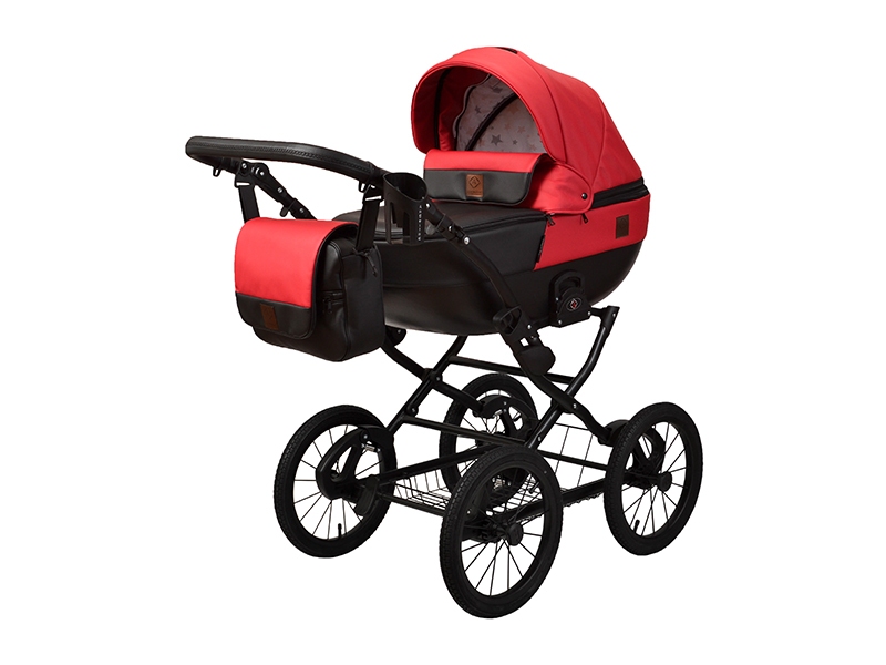 

Детская коляска 2 в 1 Angelina Phaeton Classic красная color 38