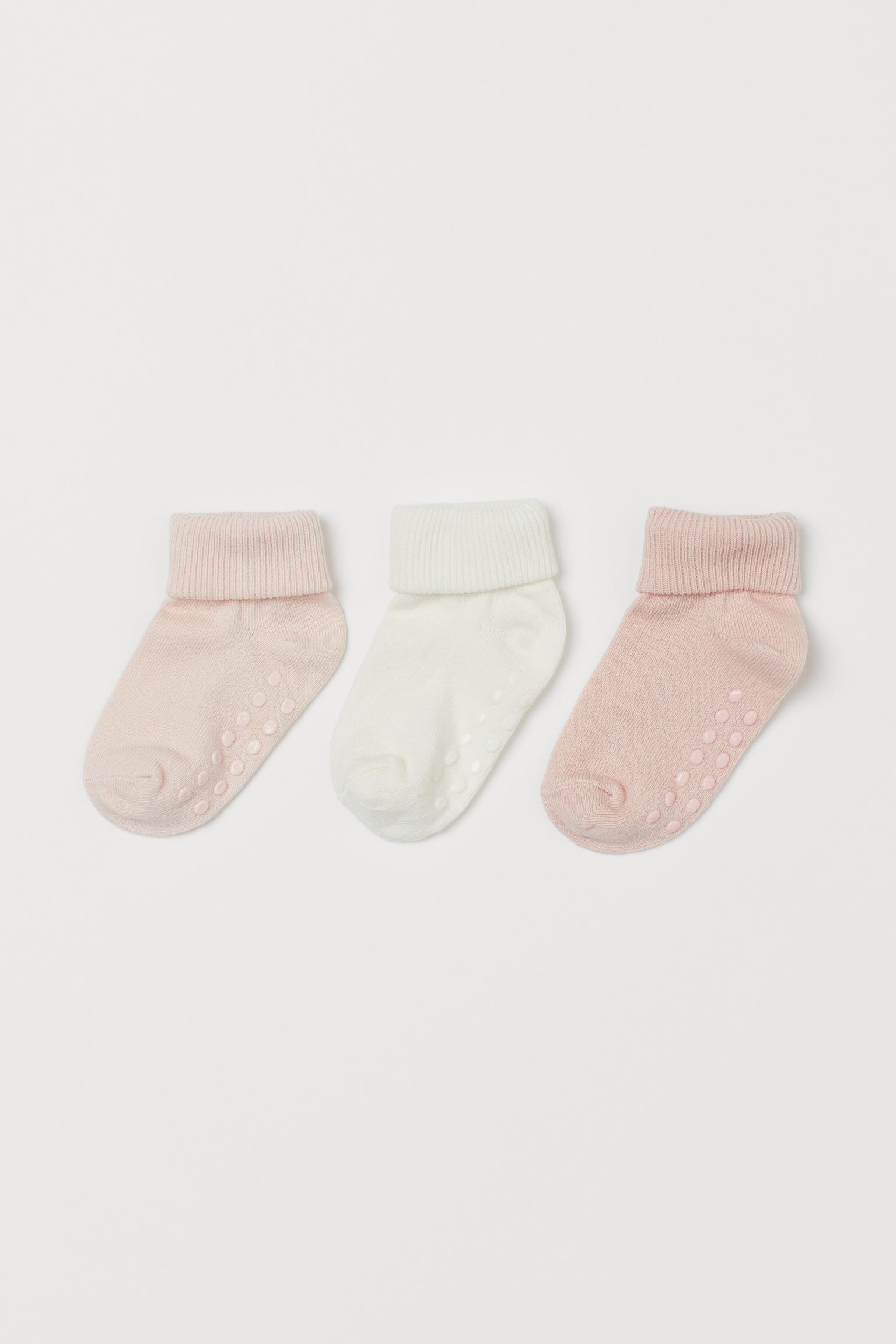 

Носки (3 пары) H&M 19 21 молочно розовый 24023333230