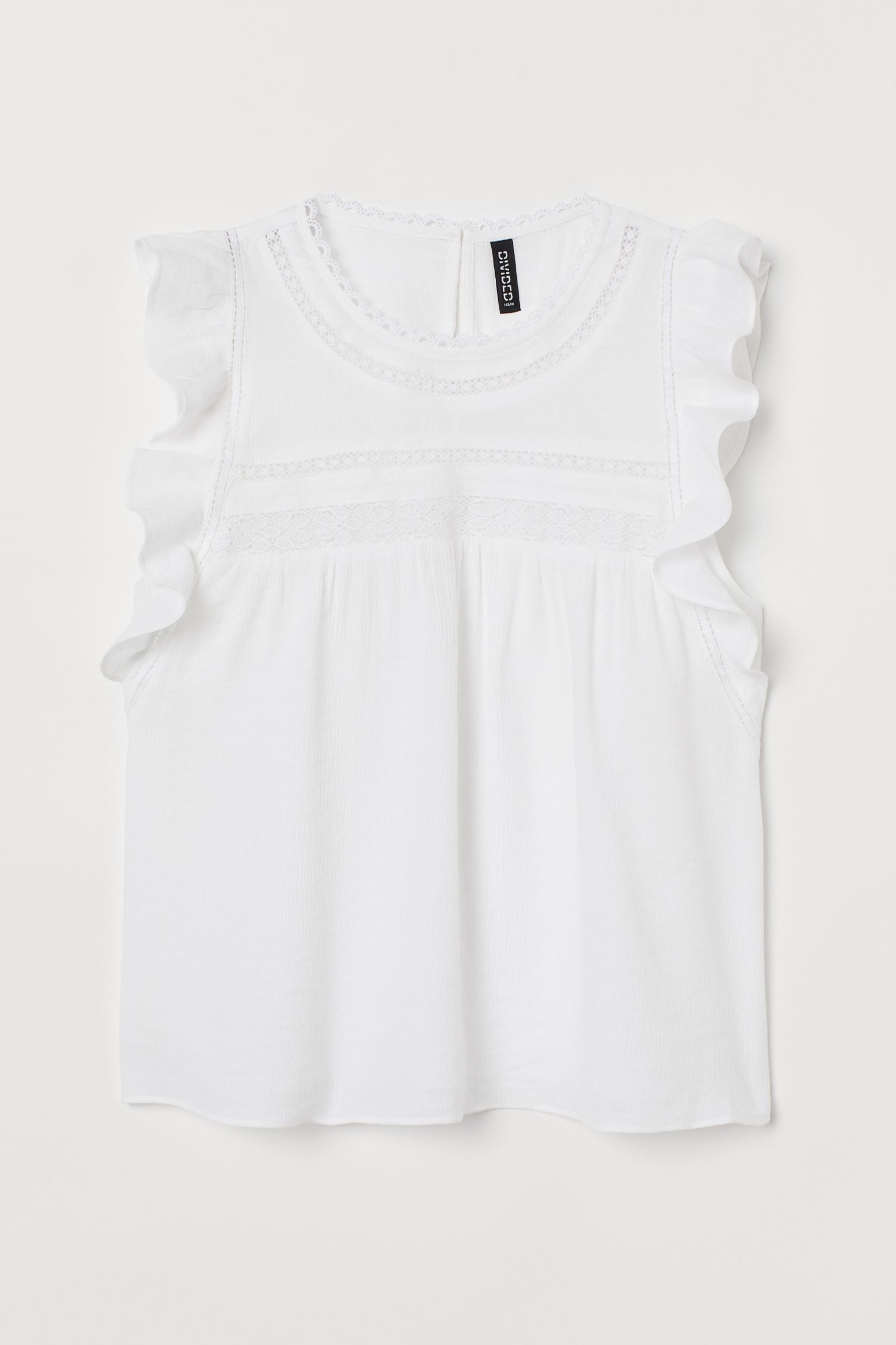 

Блуза H&M 38 белый 15028606581