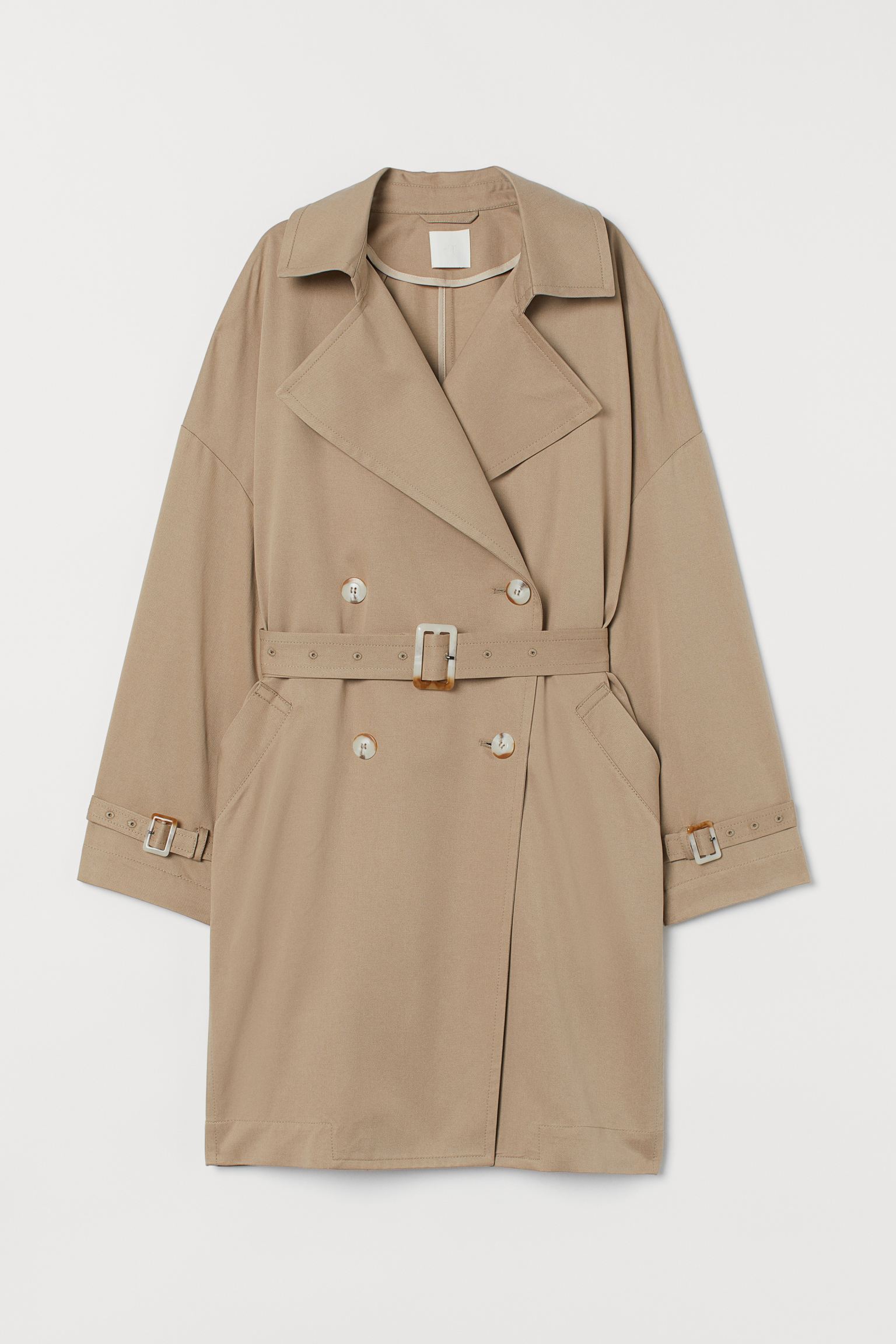 

Пальто H&M XL бежевый 24028496371