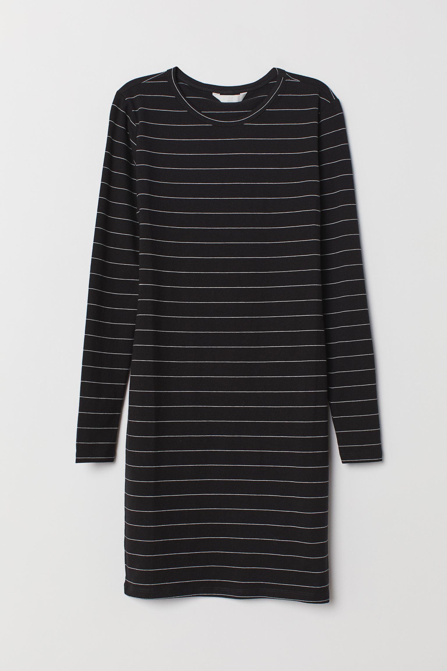 

Платье H&M L черный белая полоска 6017311469