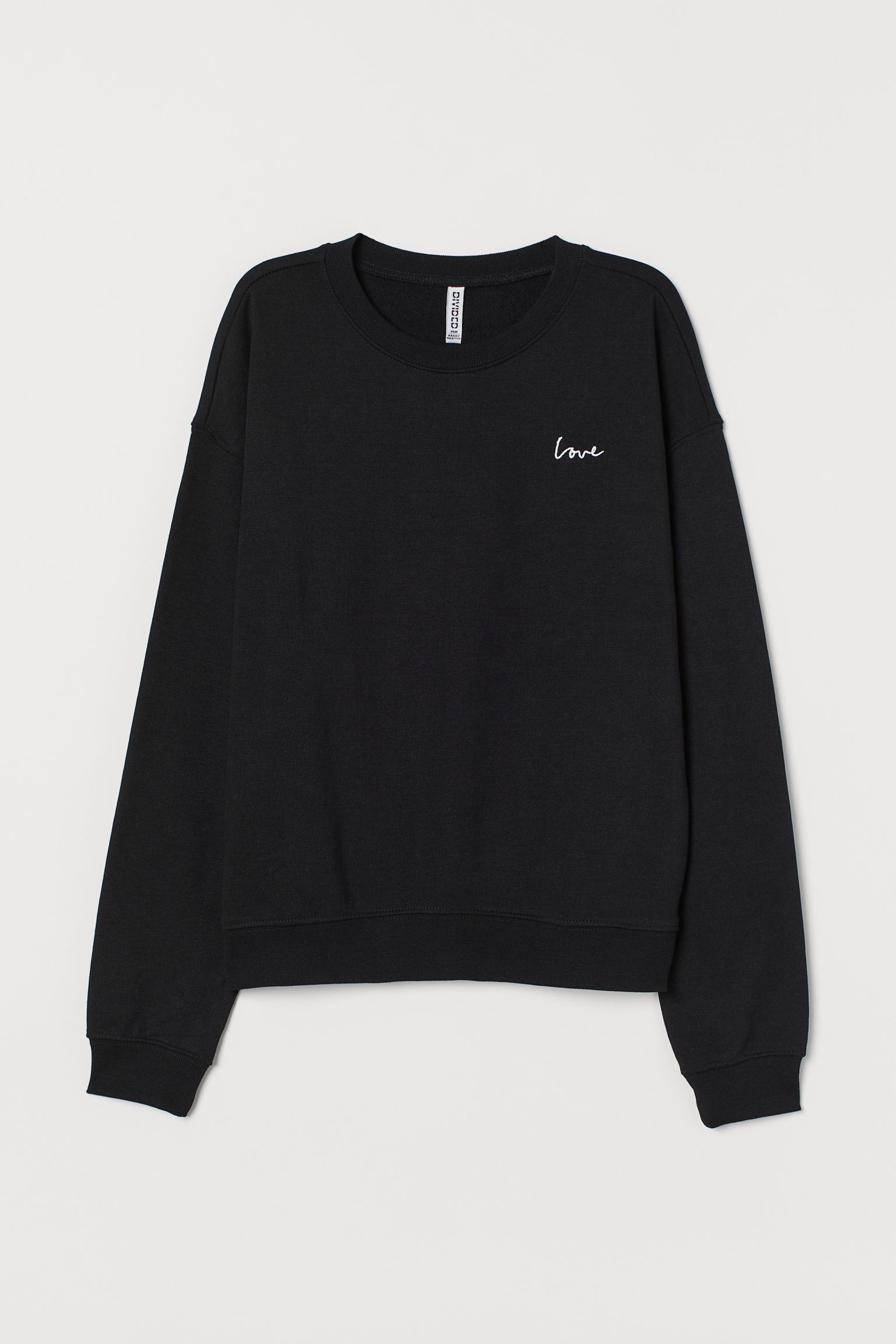 

Свитшот H&M S черный 24026779308