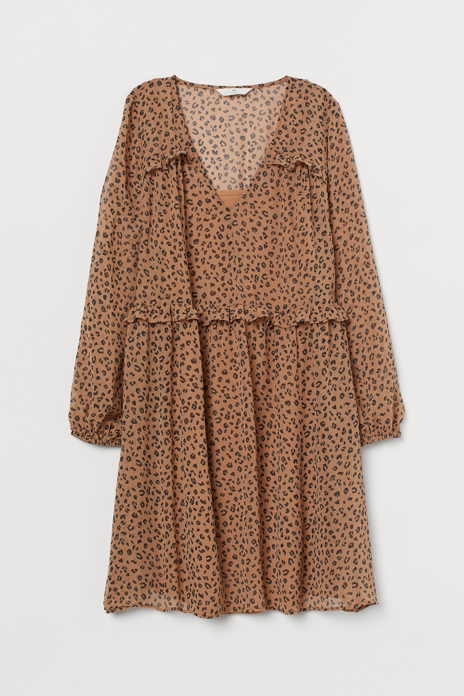 

Платье H&M 36 бежевый леопард 19027976630
