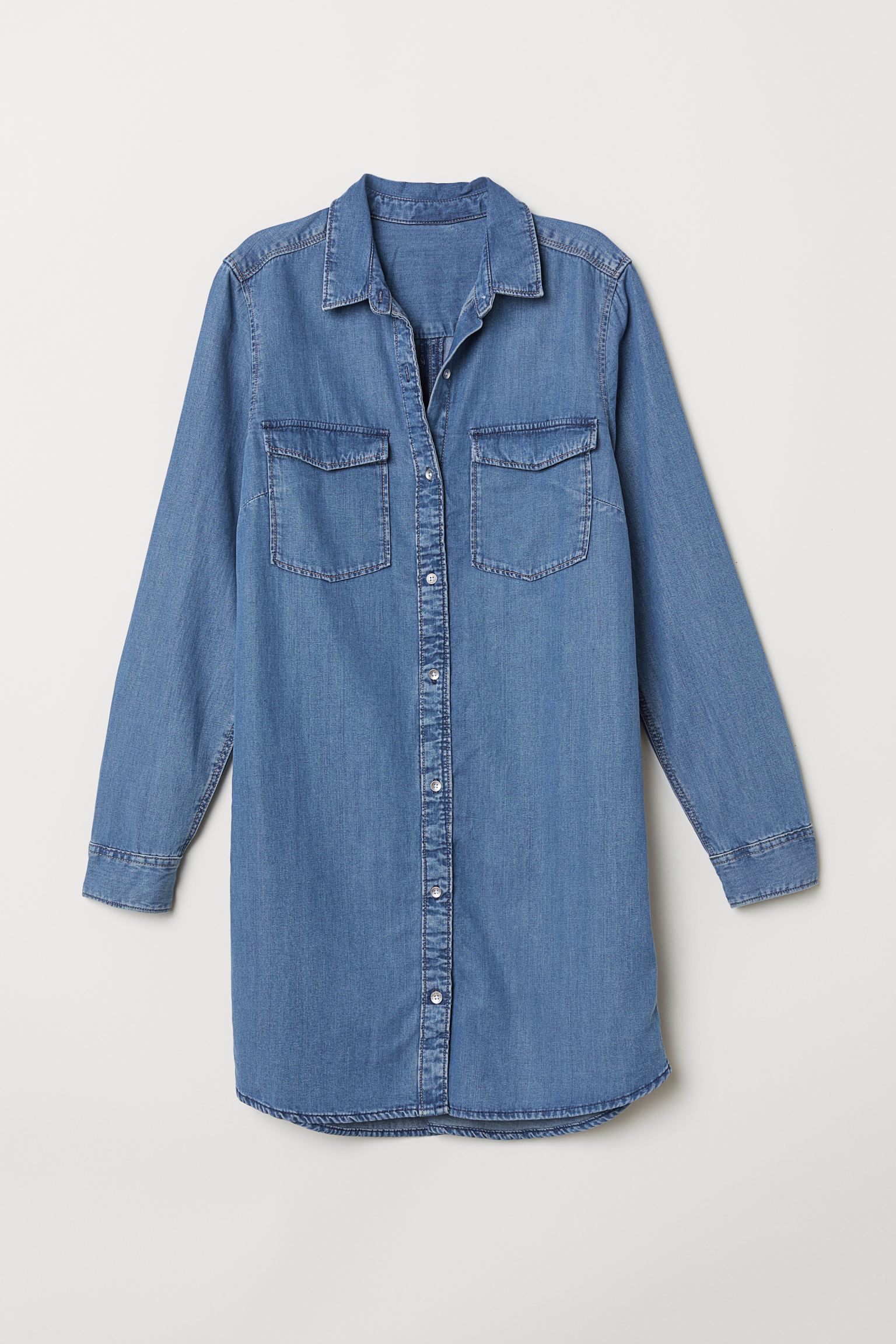 

Рубашка H&M 42 синий 25123016568