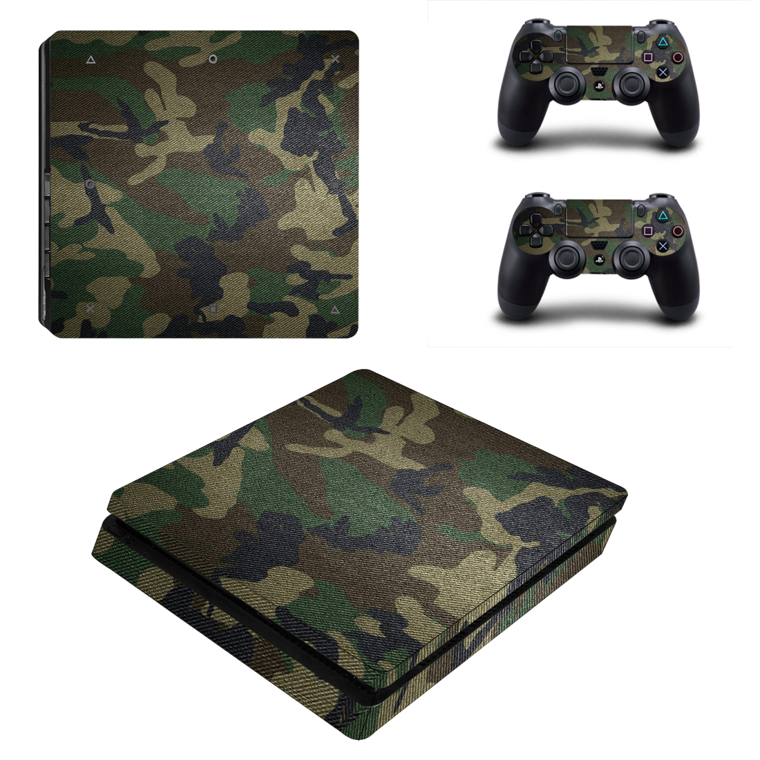 

Виниловые наклейки на PS4 SLIM и Dualshock Камуфляж Sony PlayStation 4 Custom Skin Playsole Games (PV121)