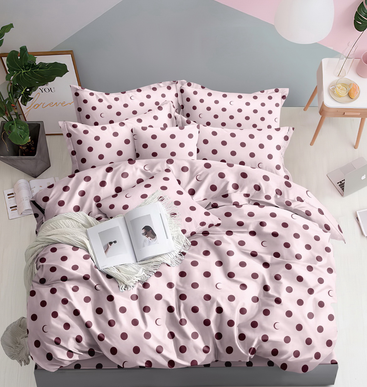 

Комплект постельного белья Stella Prima Микросатин 160x220 Розовый (SP-1037 Sn)
