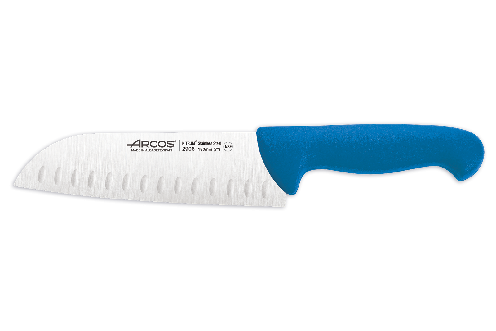 

Нож поварской японский Сантоку синий 180 мм 2900 Arcos