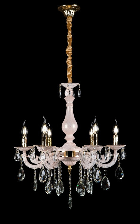 

Люстра свеча S.RAY JD L29683/6 (GD+WT)