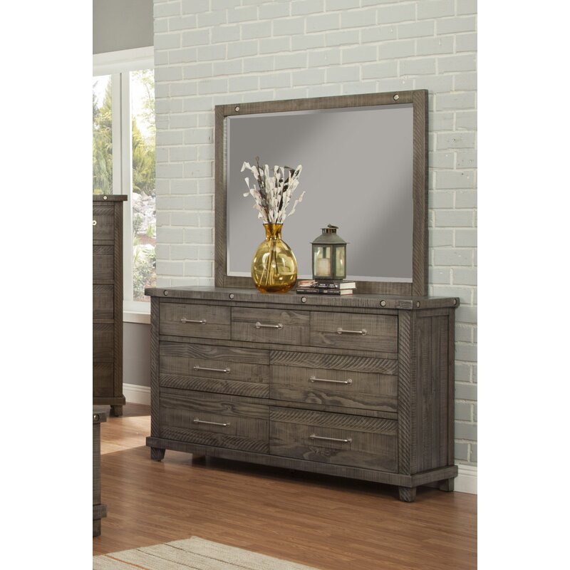

Комод Rebekah с 7 ящиками и с зеркалом в комплекте - Little Room Baby House (WFR-232529-02)