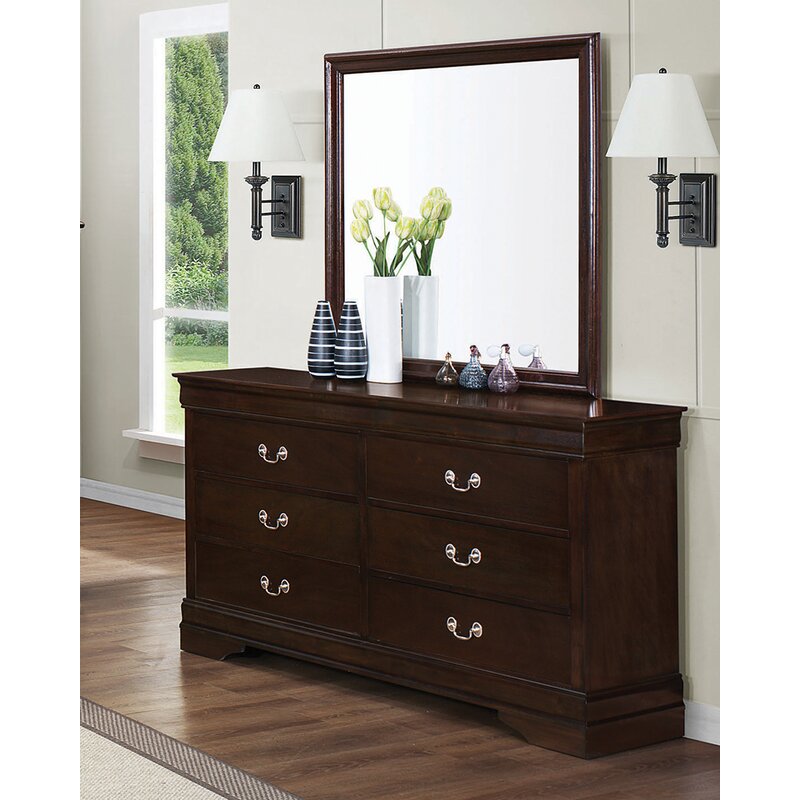 

Комод Meinhardt с 6 ящиками и с зеркалом в комплекте - Little Room Baby House (WFR-234253-02)
