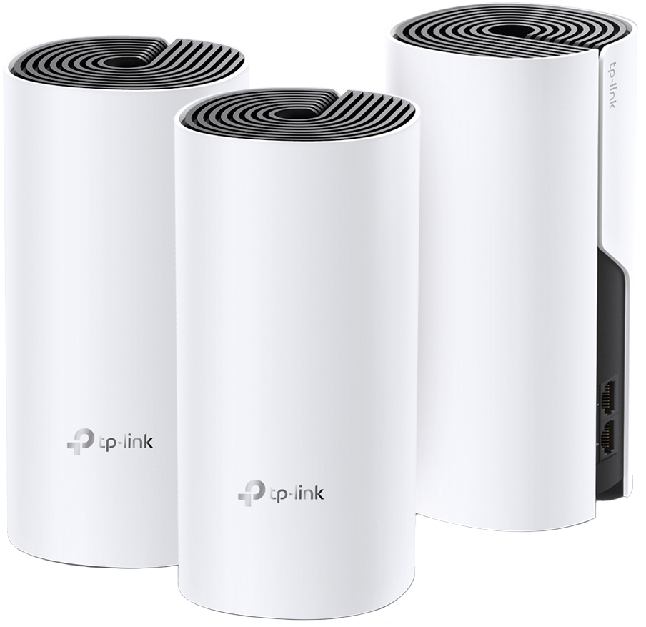 Маршрутизатор TP-LINK Deco E4 (3-pack) MESH система WiFi5 / AC1200 / 100 Мбіт/с / будинок 3-4 спальні
