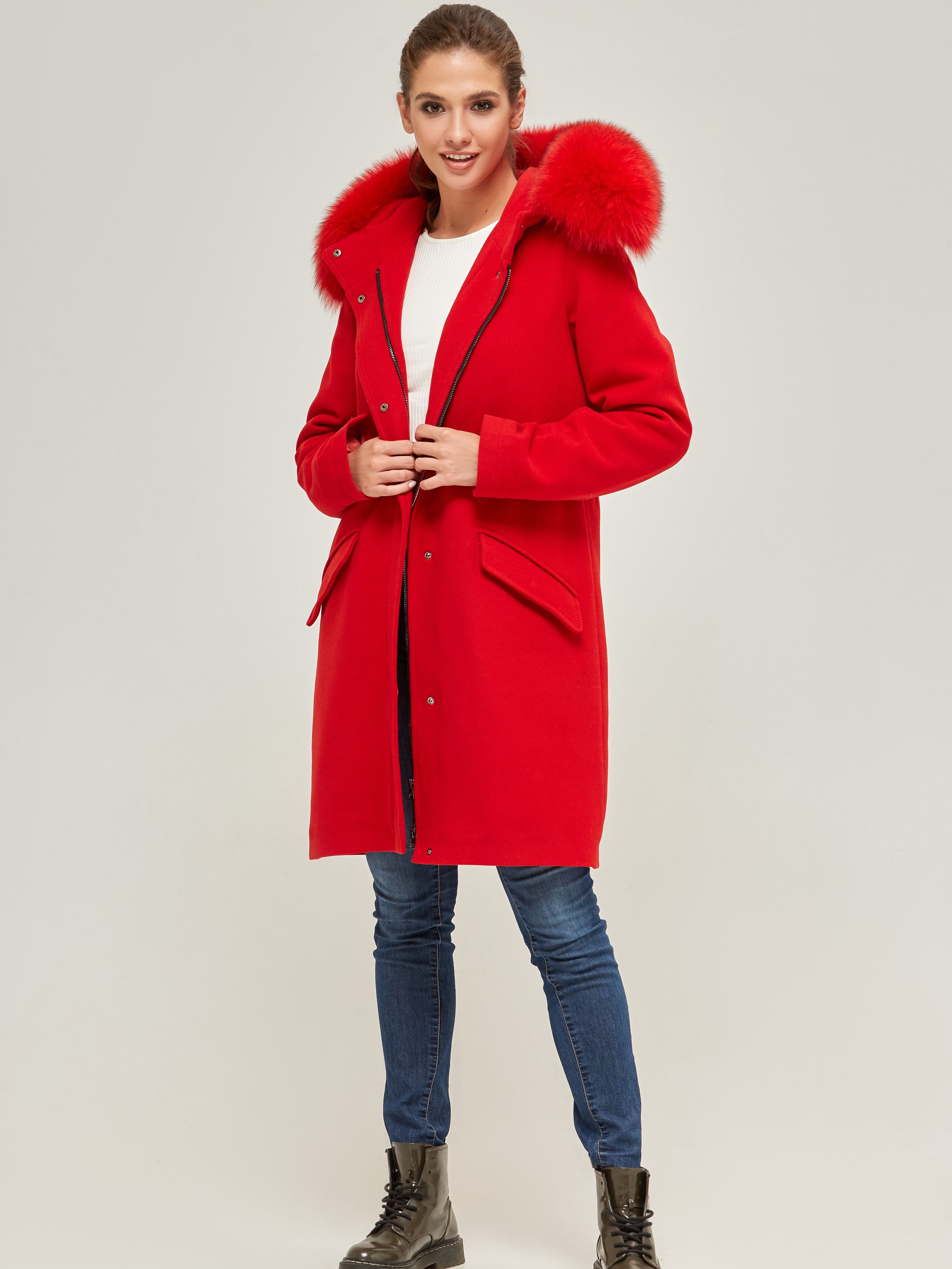 

Пальто Mila Nova П-58  Красное, Пальто Mila Nova П-58 44 Красное