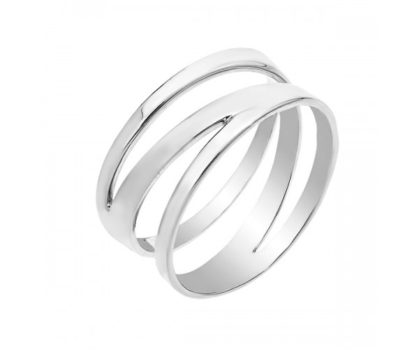 

Кольцо серебряное без камней размер 19 КБ402