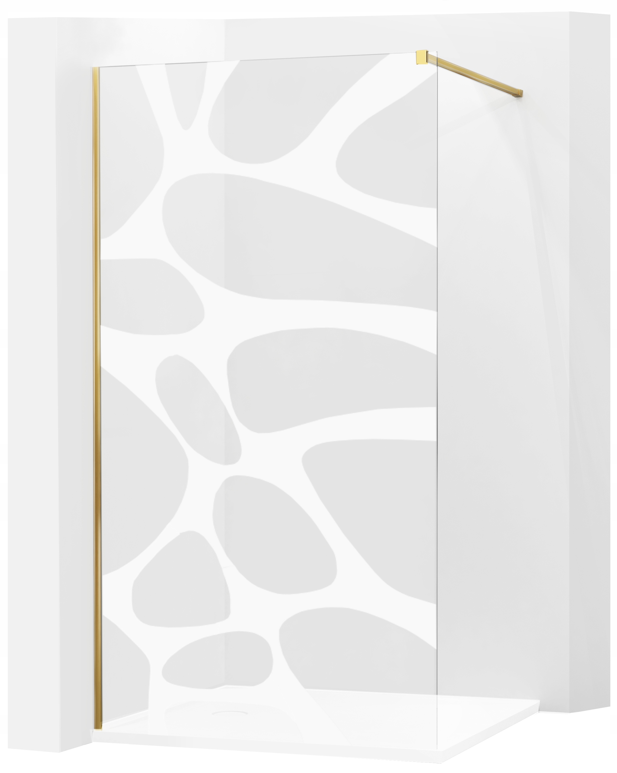 

Душевая кабина Mexen Walk-In Kioto волна 90х200см, золотая (kioto-wave-gold-90)