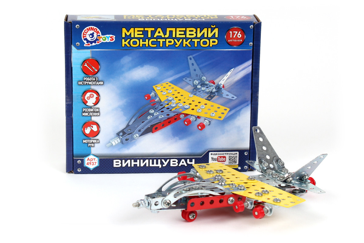 

Конструктор металл. "Истребитель" Технок /10/ (4937)
