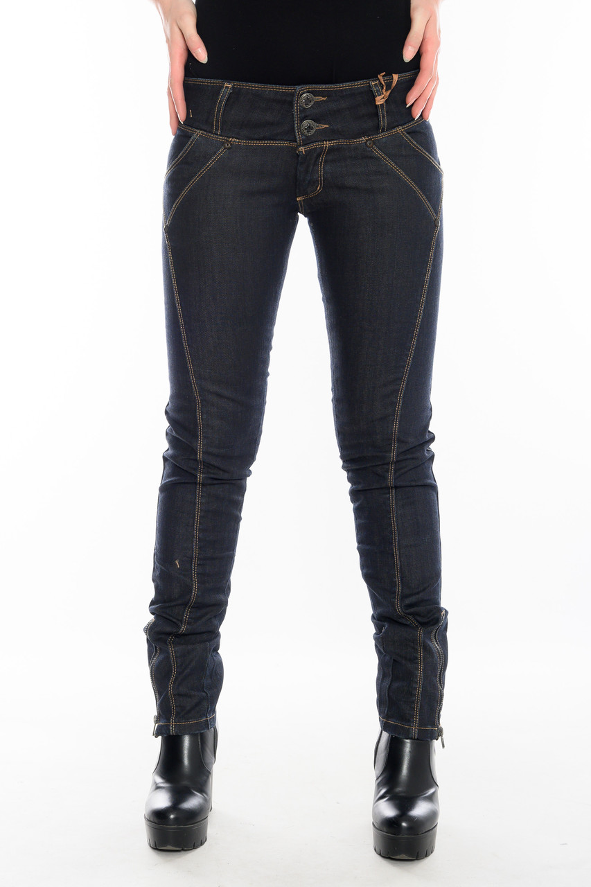 

Женские джинсы Omat jeans 9254-575 W27 L34 темно-синие