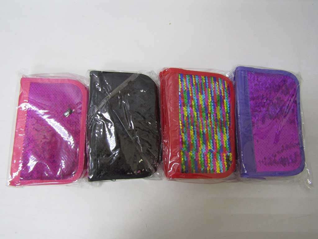 

Пенал Пайетки-двухсторонний, 3зм., 6цвет. /288/ (9016-1)