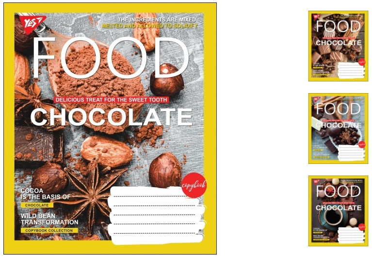 

А5/48 лин. YES CHOCOLATE, тетрадь для записей 10шт в упак. // (764783)