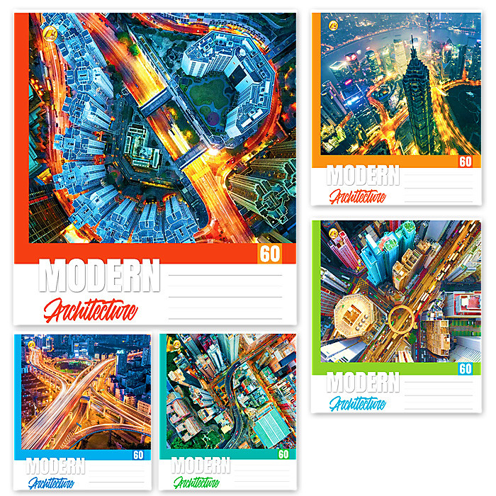 

Зошит 60 арк. # Тетр.01680 (200) кол.Сучасне місто 10шт в уп. // (1680)