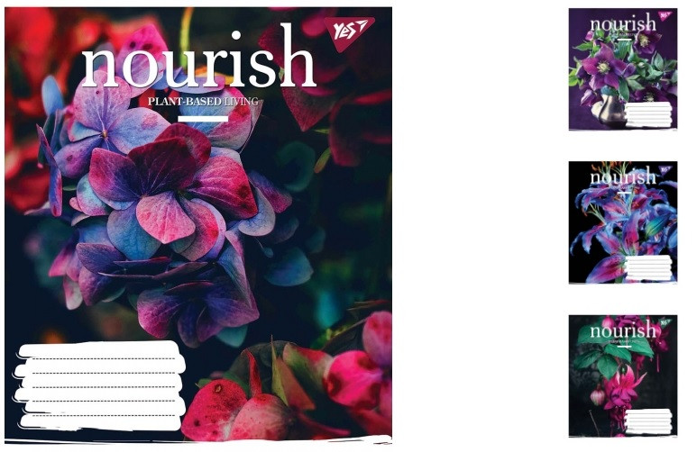 

А5/60 кл. YES NOURISH, тетрадь для записей 10шт в упак. // (764168)