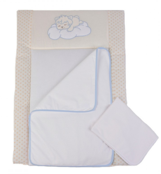 

Пеленальный матрасик Верес Sleepyhead blue 50х70 см Тканевый
