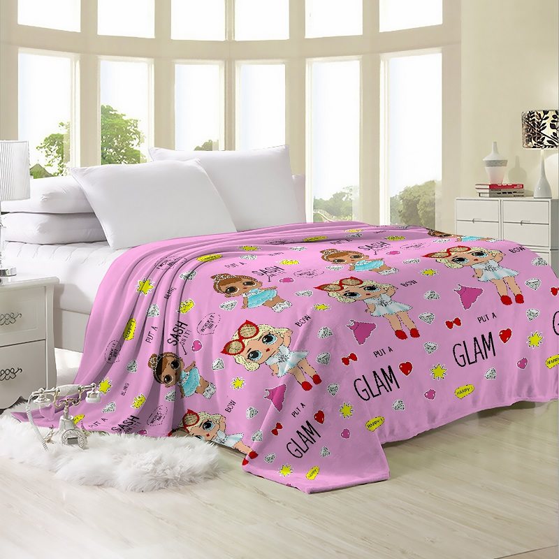 

Плед- покрывало велсофт CottonTwill Куклы ЛОЛ 180x210 см ( FB6460CT)