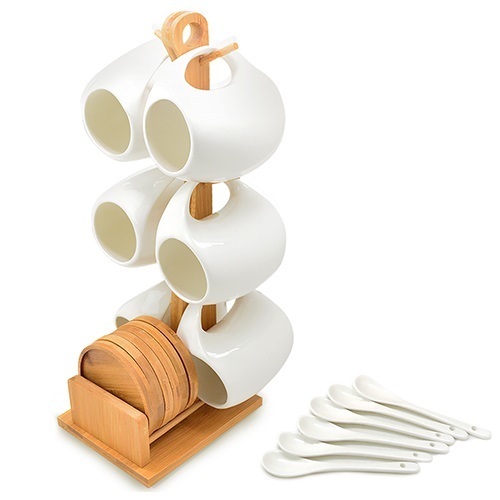 

Чайный набор STN Bamboo из 19 предметов на стойке (MC3844-W)
