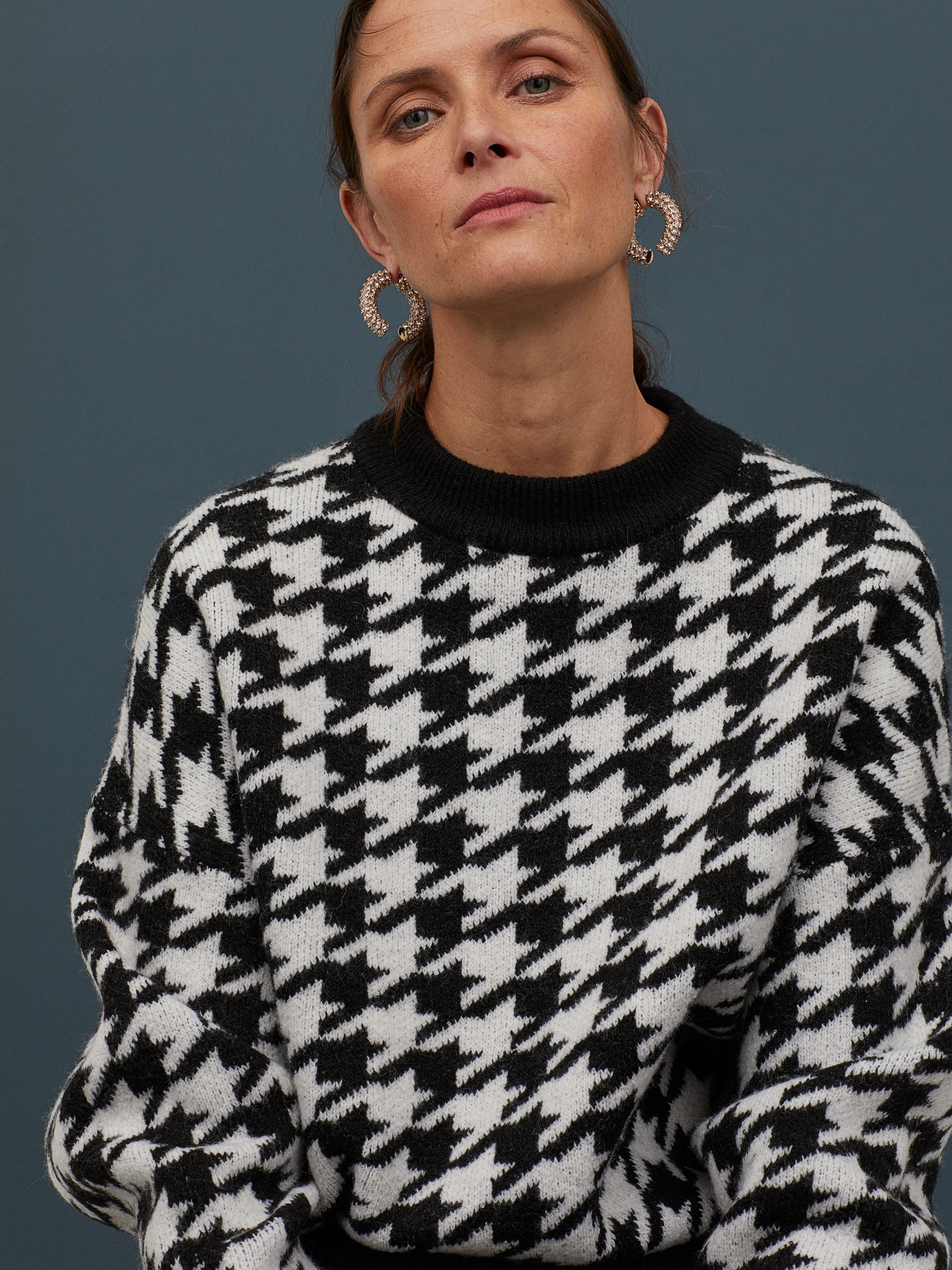 

Джемпер H&M KK8264921 XL Черный с белым