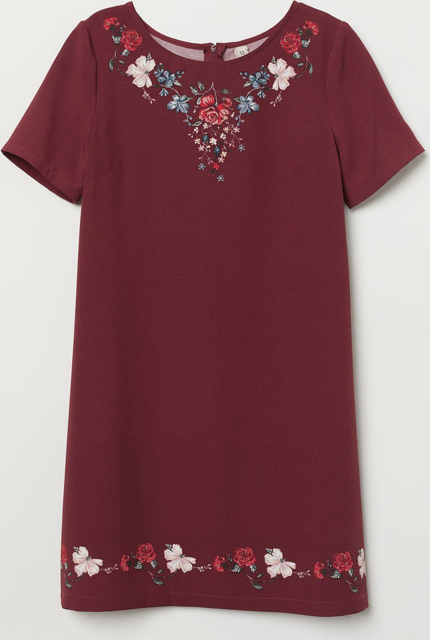 

Платье H&M KK5879701 38 Бордовое