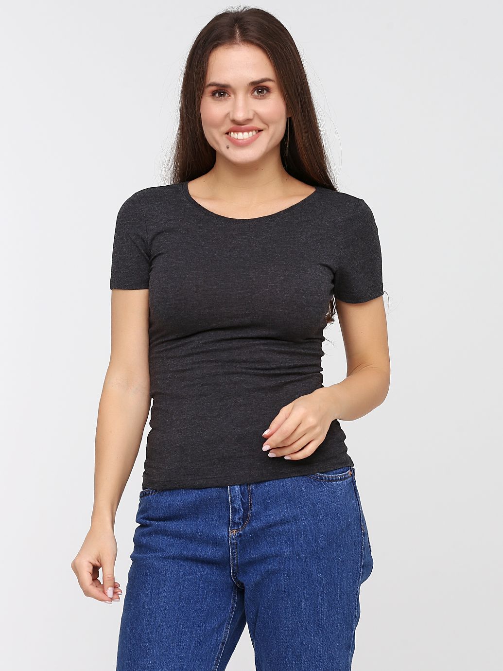 

Футболка H&M KK6883410 S Темно-серая