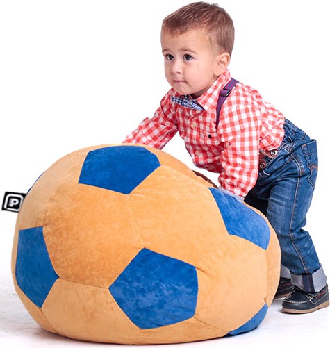 

Кресло бескаркасное мешок мяч 100 см M (97946599-М) Синий с оранжевым