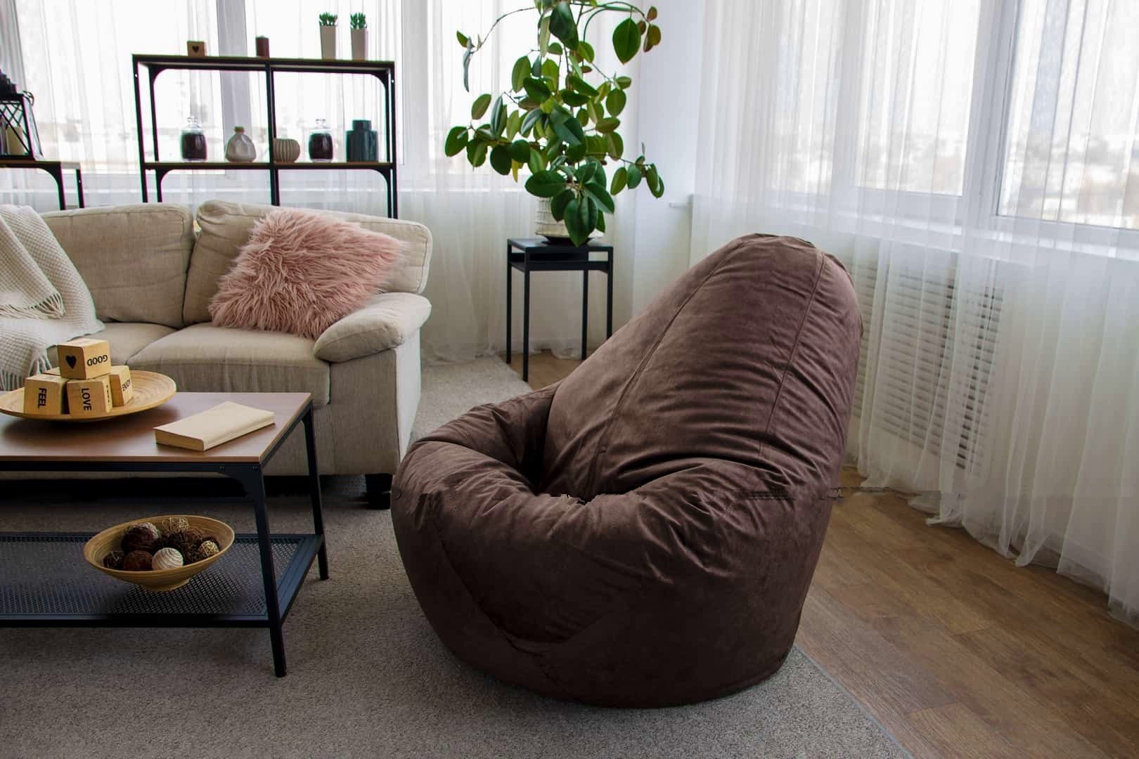 

Кресло бескаркасное мешок груша 120 х 80 см (494661445-Т) Коричневый