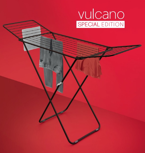 Сушилка METALTEX VULCANO для белья 180x55x100 см черное эпоксидное покрытие (407502 032)