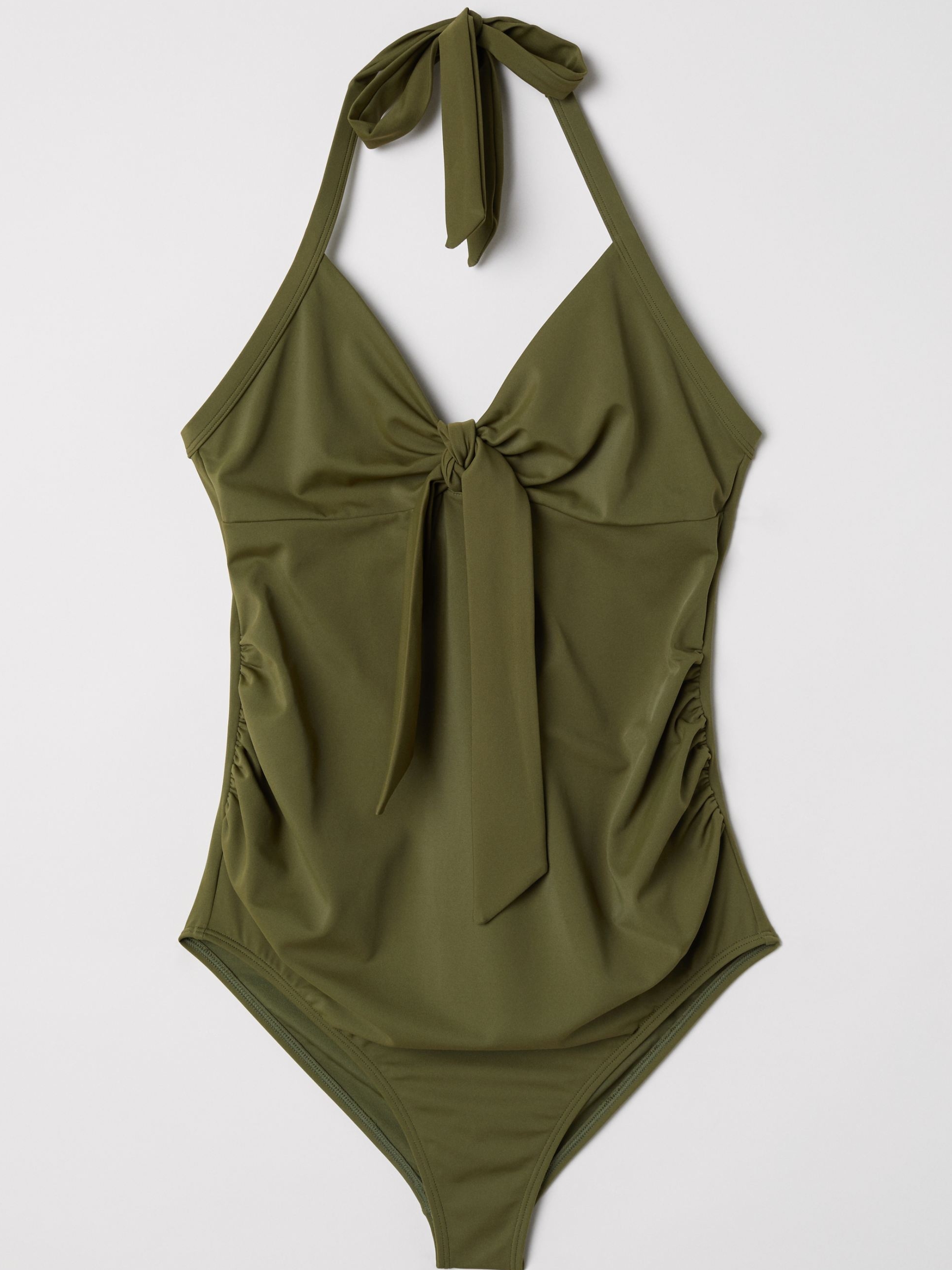 

Купальник слитный для беременных H&M Mama 0606139 7 S Оливковый