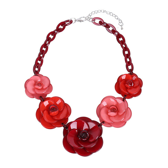 

Колье Цветочная поляна DiaDemaGrand Красный (111773-10)