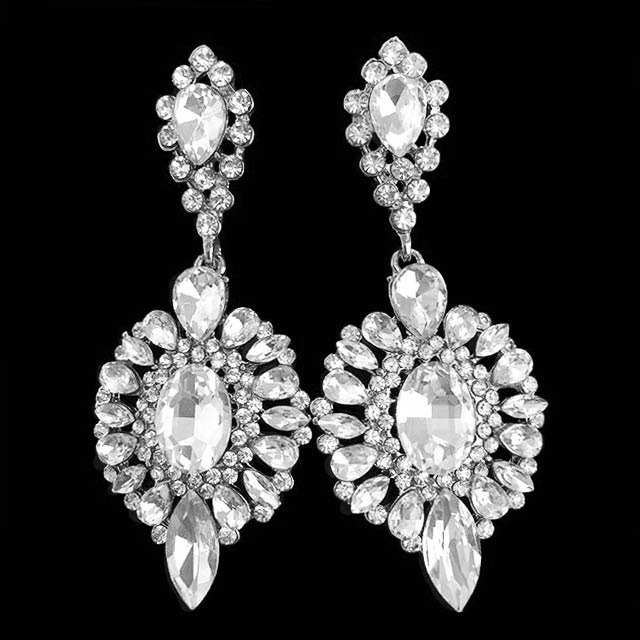 

Свадебные серьги Желанные DiaDemaGrand Серебряный с белым камнем (0418180-15-2)