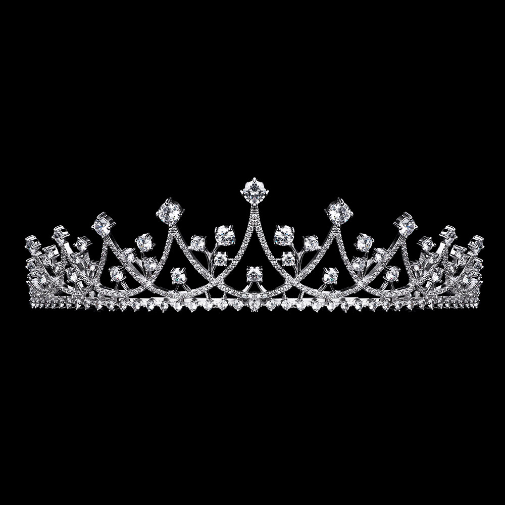 

Свадебная диадема Триумфальная DiaDemaGrand Серебряный с белым камнем (041686-15-2)