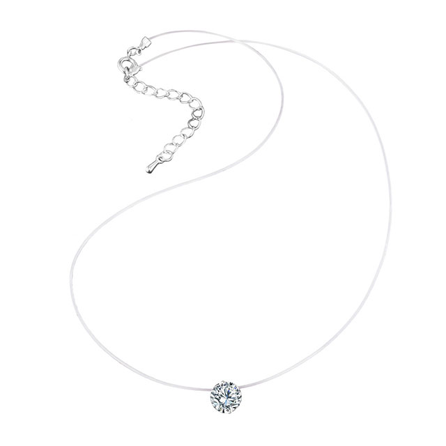 

Подвеска-невидимка С камнем DiaDemaGrand Серебряный с белым камнем (011702-15-2)