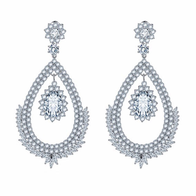 

Серьги Многочисленные DiaDemaGrand Серебряный с белым камнем (0716190-15-2)