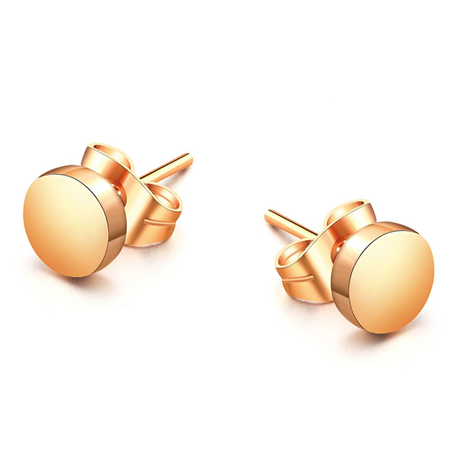 

Серьги из стали Круг DiaDemaGrand Золотой (011833-8)