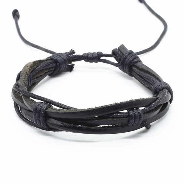 

Кожаный браслет Айова DiaDemaGrand Черный (061736-19)