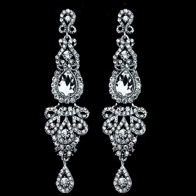 

Длинные серьги С камнями DiaDemaGrand Серебряный с белым камнем (051512304-15-2)
