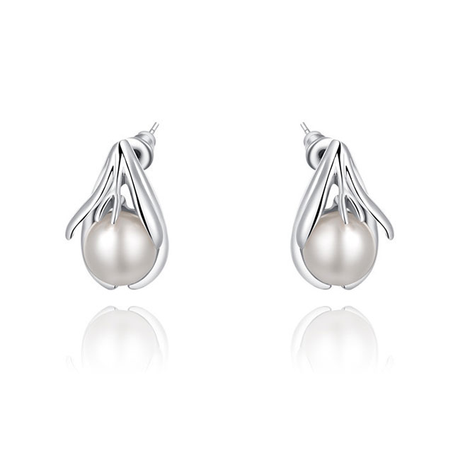 

Серьги Жемчужный зажим DiaDemaGrand Серебряный с белым (101651-15-2)
