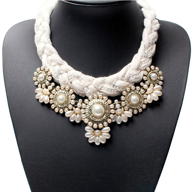 

Колье Солнечное DiaDemaGrand Белый с золотым (111629-2-8)