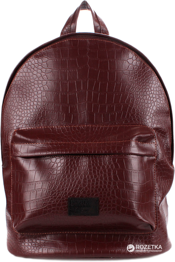 

Рюкзак Poolparty backpack-croco-brown Коричневый
