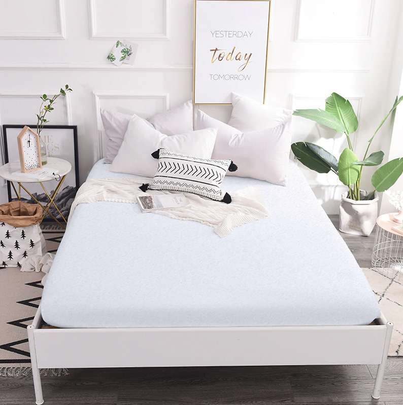 

Простынь на резинке махровая MirSon 19-300 Nikoul 100x190x25