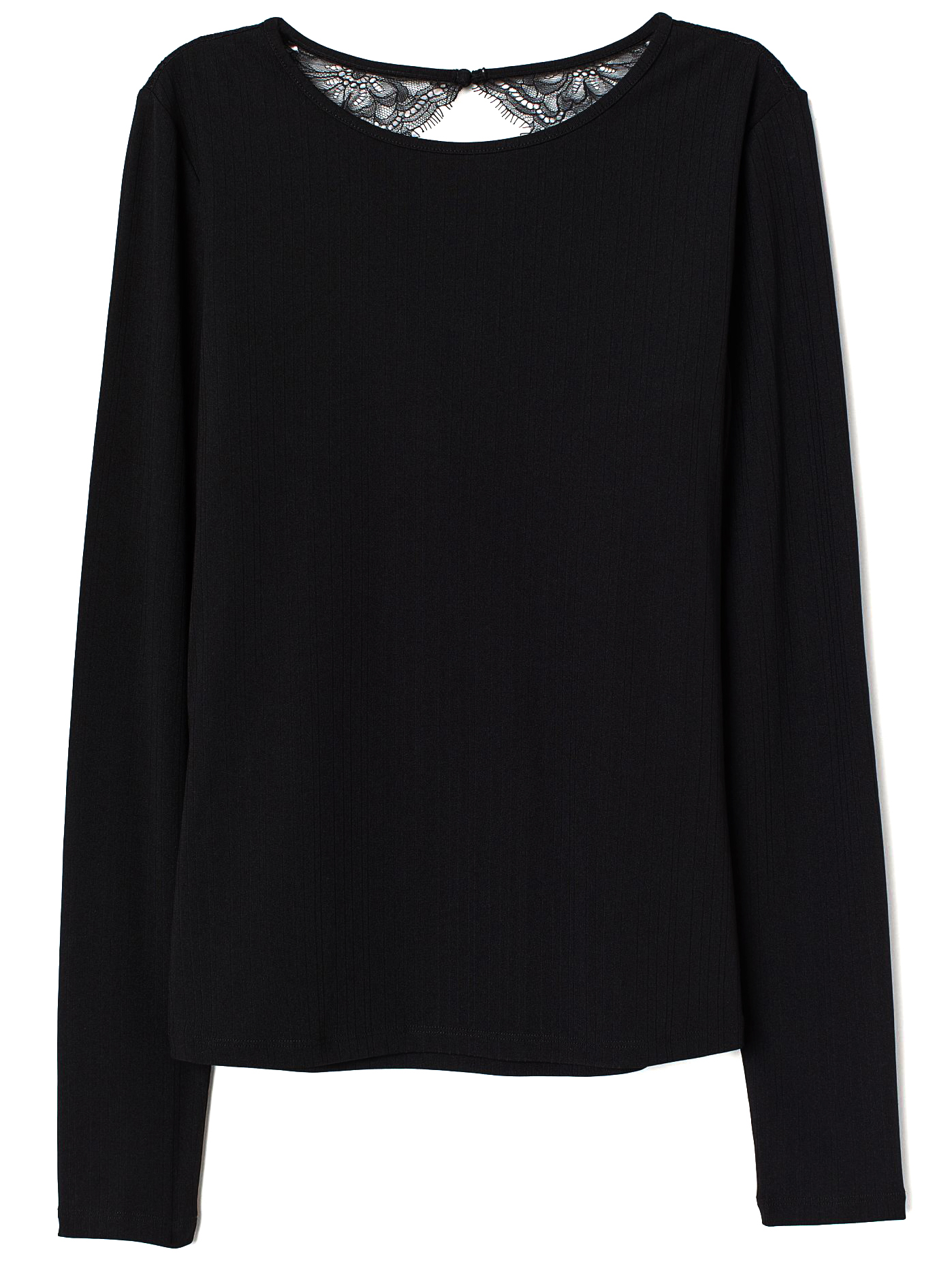 

Лонгслив H&M 112-7887680 L Черный